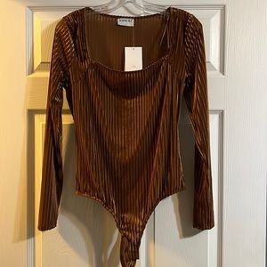 Square neck body suit